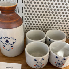 Bundle Set-Ceramic Sake Set 5
