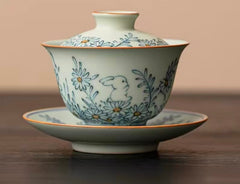 Blue and White Porcelain Gaiwan – Traditional Motif Series