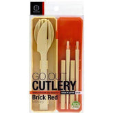GO OUT CUTLERY Military(Brick Red) - J Mart
