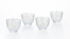 Ishizuka Sakura Cold Tea Cup 4pcs Set - J Mart