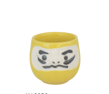Yellow Daruma Sake Cup