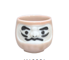 Pink Daruma Sake Cup