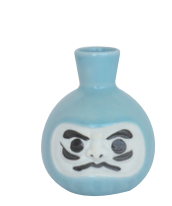 Blue Daruma Sake Bottle
