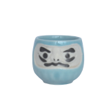 Blue Daruma Sake Cup