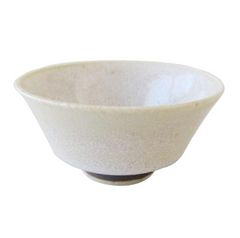 Plain Cream Ceramic Bowl