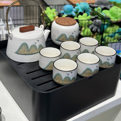 JDZ 6cups 1 Pot(White)