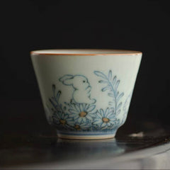 Light Celadon Ceramic Tea Cup