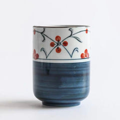 Japanese-Style Ceramic Tea Cup – Hand-painted Pattern Series