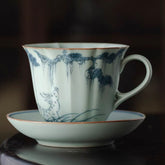 Vintage Chinese Porcelain Tea Cup & Saucer Set – Hand-Painted Floral Collection (6 Designs)
