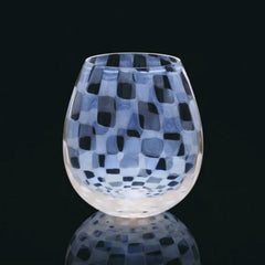 Hirota Taisho Roman glass flower bud ichimatsu 200ml - J Mart