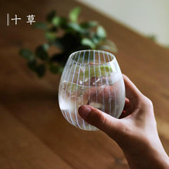 Hirota Taisho Roman glass flower bud tokusa 200ml - J Mart