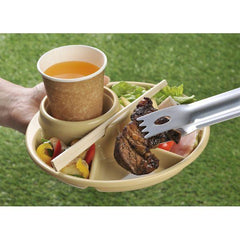 Barbecue Dish Round beige