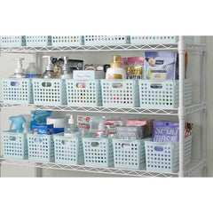 Stock Basket wide light blue