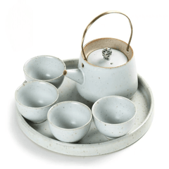 JDZ 4 cups 1 pot with travel bag Gold Handle - J Mart