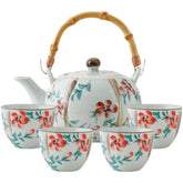 JDZ 4 cups 1 Tea pot Blue Cloud - J Mart