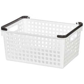Fit Stackable Basket wide white