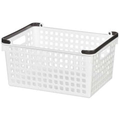 Fit Stackable Basket wide white