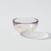Hirota glass sake cup gold leaf (purple) 55ml - J Mart