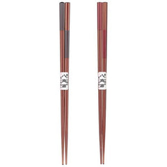 Octagonal Mocha bamboo chopstick 23cm 1 piece (available in two colors) - J Mart