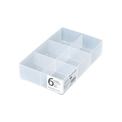 6-section Desk Organizer with Compartments clear