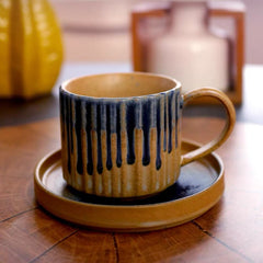 Ceramic Coffee & Saucer Set - Glaze Collection