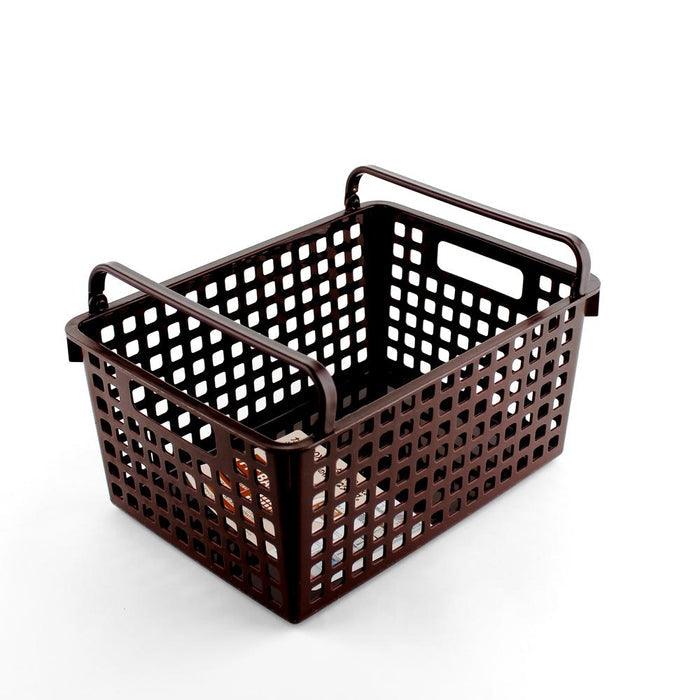 Basket (PP/Stackable/13x26x19cm) Brown - J Mart