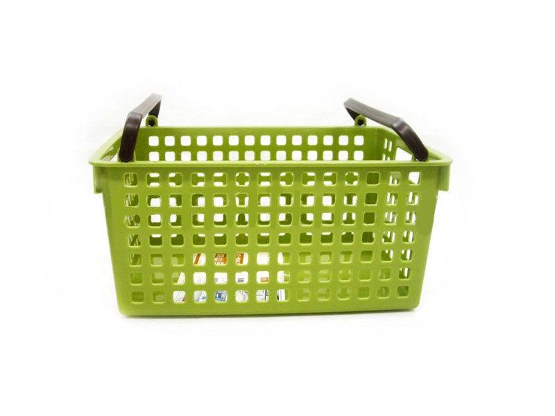 Basket (PP/Stackable/13x26x19cm) Green - J Mart