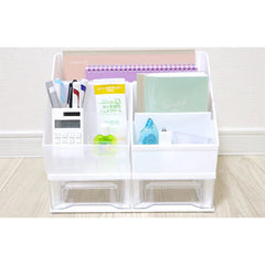 Desk Lab Book/Magazine Desk Organizer white