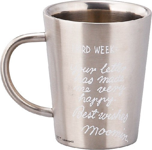 Moomin Stainless Steel Double-walled Mug 360ml (Moomin Letter)