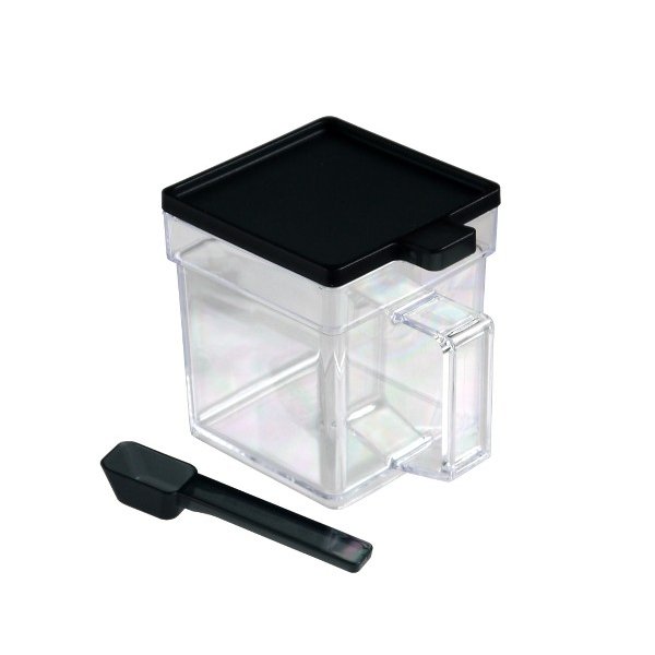 Square Pot 400ml Black