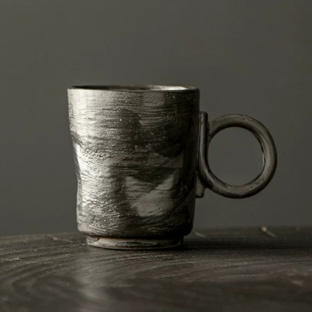 Terracotta Vintage Coffee Cup black