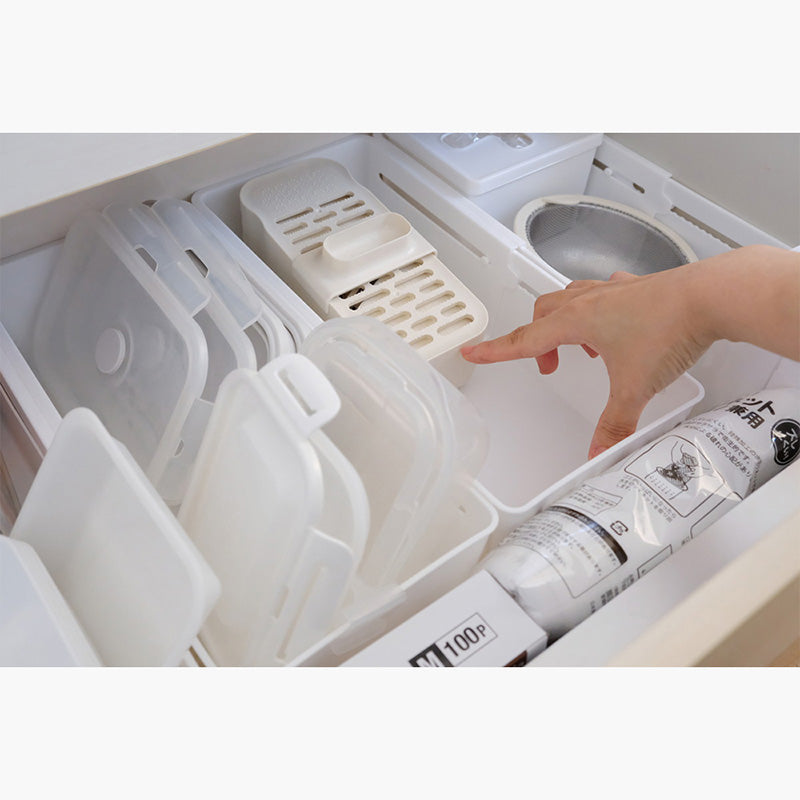 Expandable Storage Tray L white