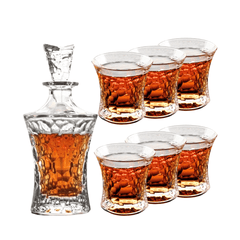 Whiskey Decanter set 7 piece - J Mart