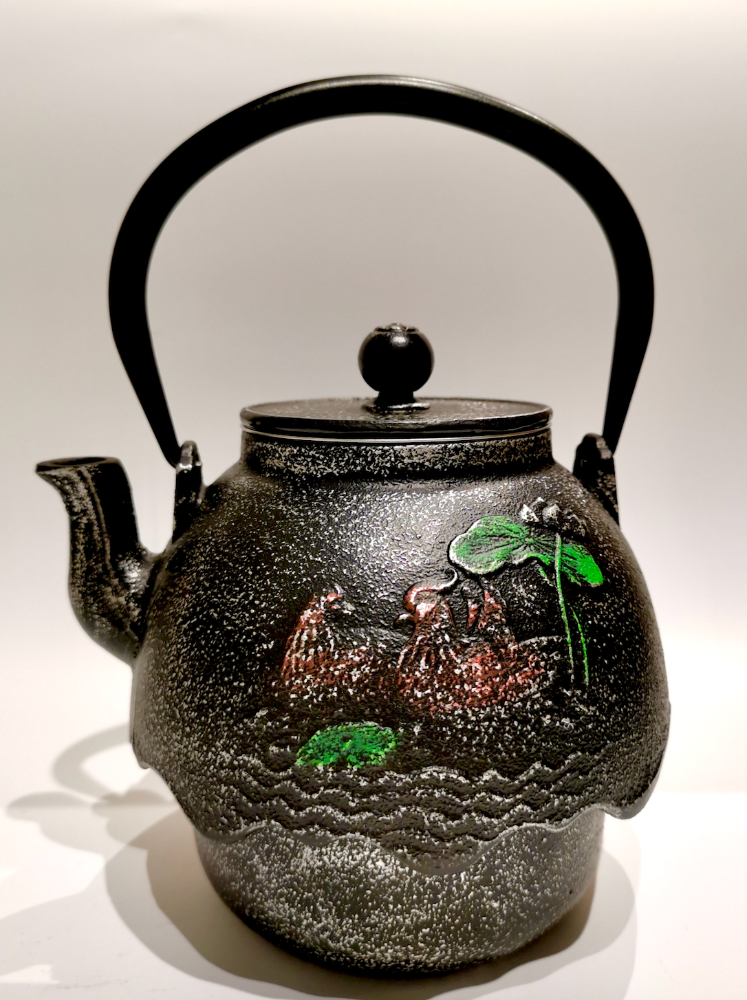 Cast Iron Teapot-Oshidori
