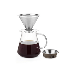 800ml glass pour-over coffee maker (set)