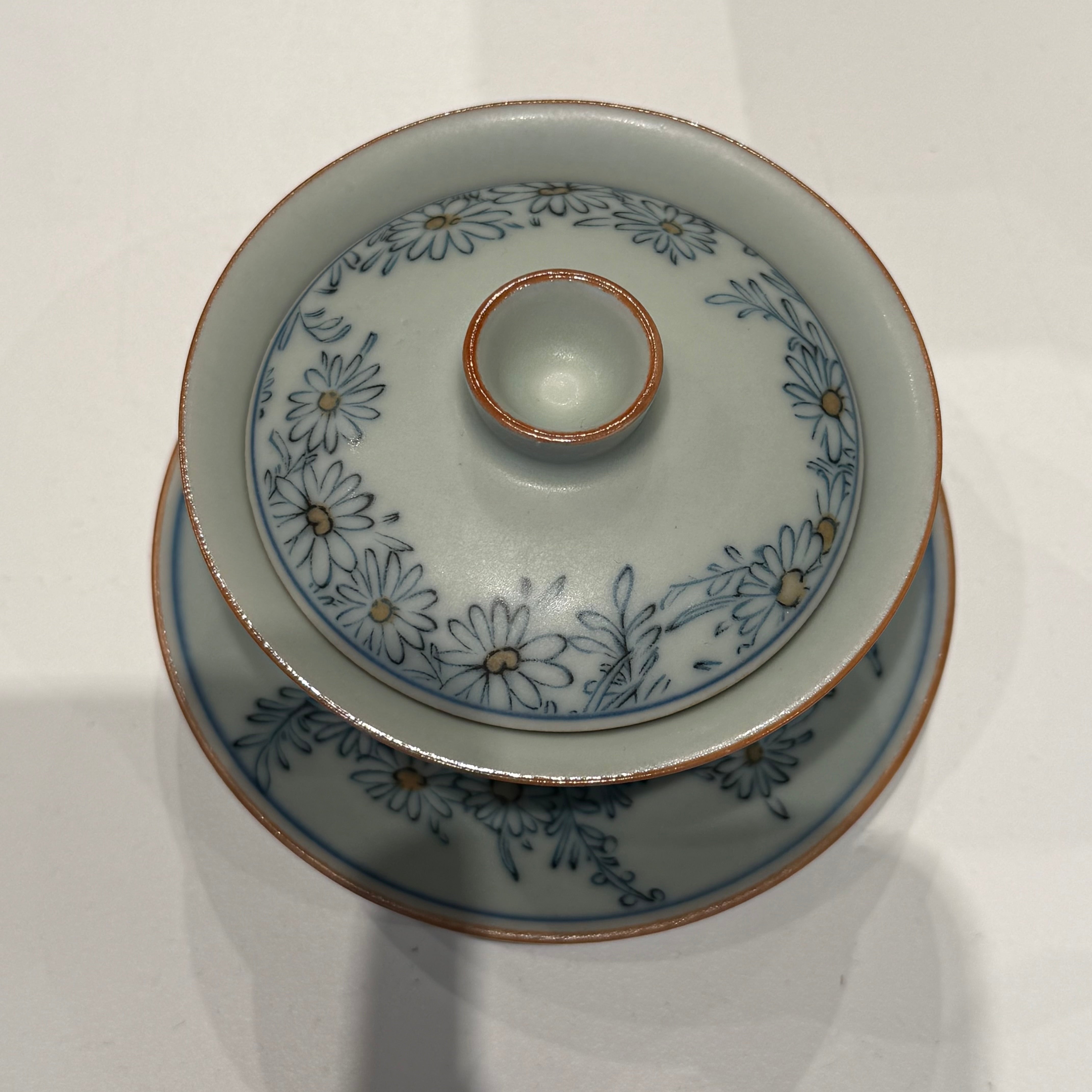 Blue and White Porcelain Gaiwan – Traditional Motif Series