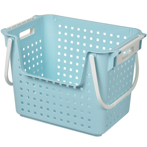Stackable Wide Basket blue