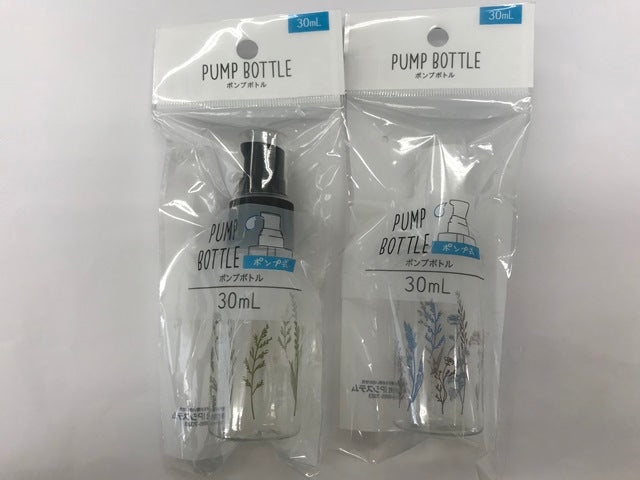 Pump bottle 30ml Botanical pattern