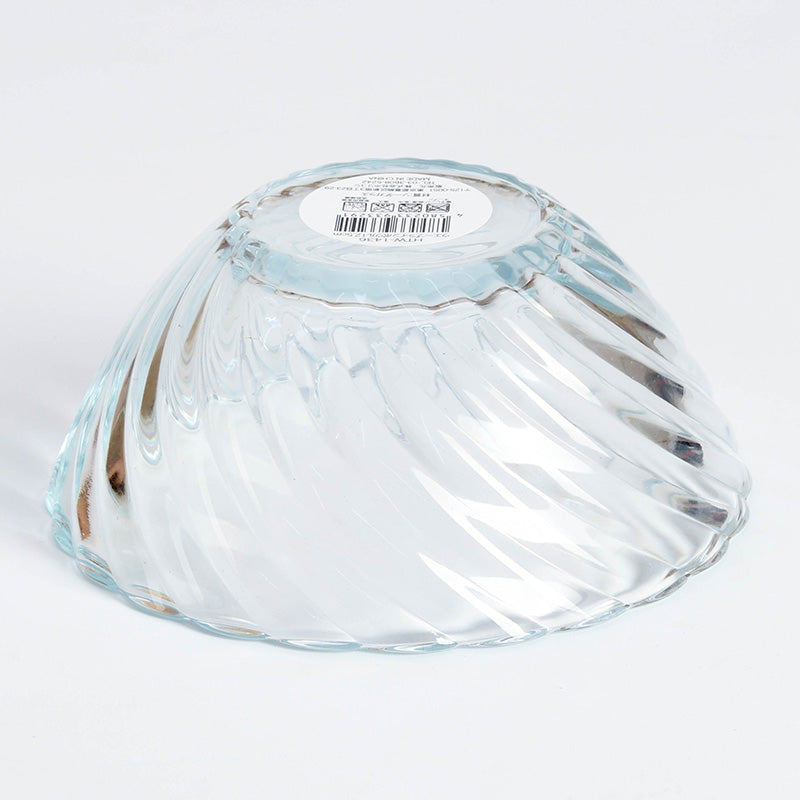 glass bowl (blue)