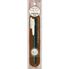 Zebra Gel Pen Sarasa 0.5 Green Black