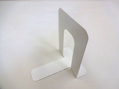 Non-slip bookends, white