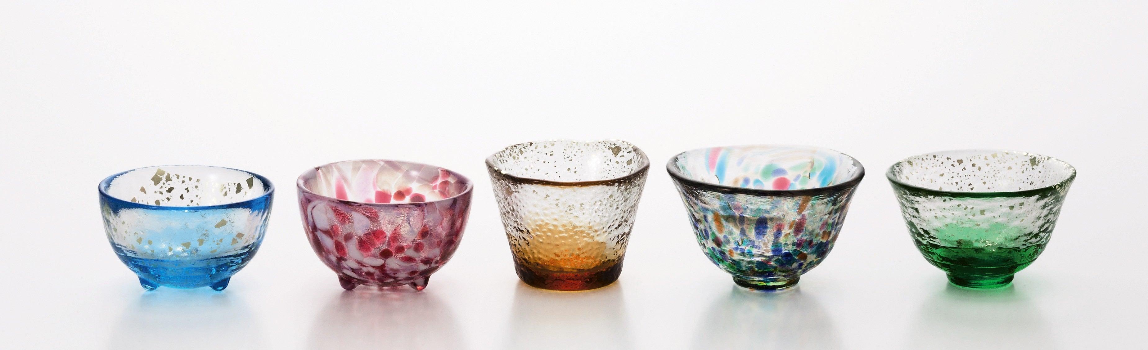 ISHIZUKA Tsugaru 5 style sake glasses set 50ml*5 - J Mart