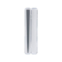 G&B chopstick and case set-gray 18cm - J Mart