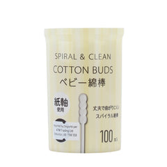 Cotton buds for baby White spiral 100P