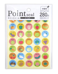 Point stickers for learning food 280 pieces