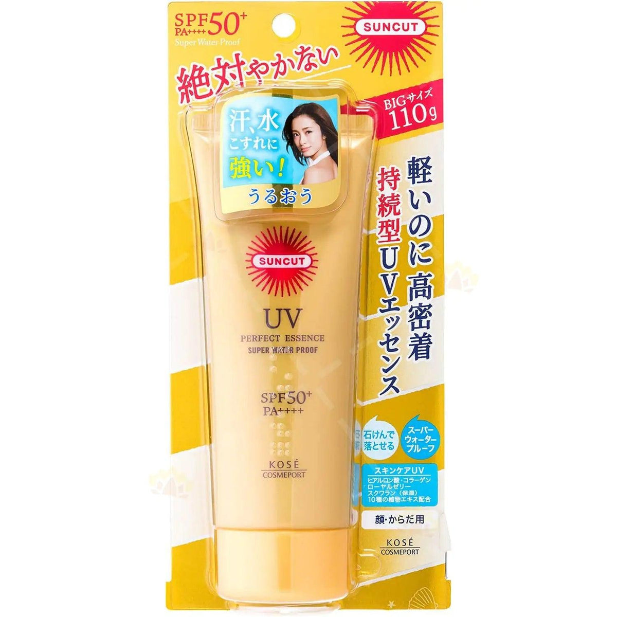 Kose Cosmeport Suncut perfect UV essence super waterproof 110g - J Mart