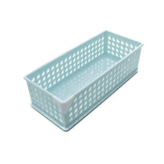 Cute Stackable Basket slim light blue