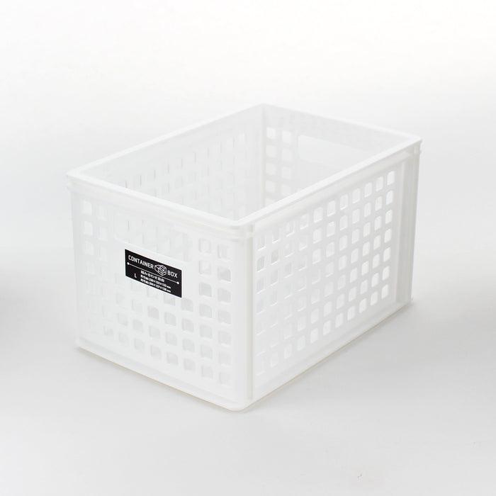 Container Box L type white