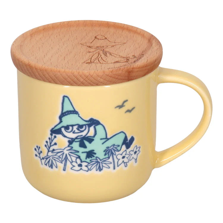 Moomin Mug with Wooden Coaster 350ml (Snufkin)