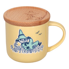 Moomin Mug with Wooden Coaster 350ml (Snufkin)